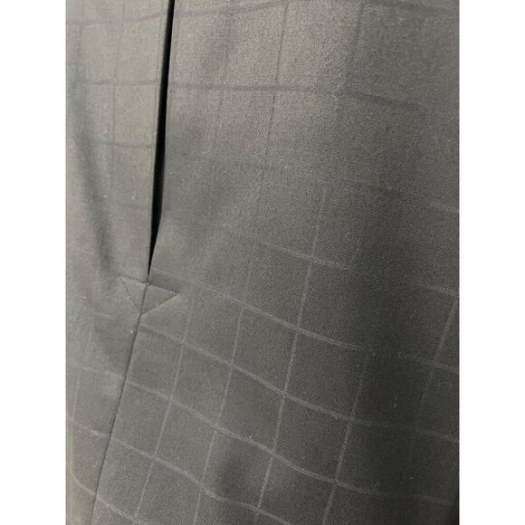 Steve Harvey Men Black Extra Fine Merino Wool Jacket Size 44R - Picture 9 of 14